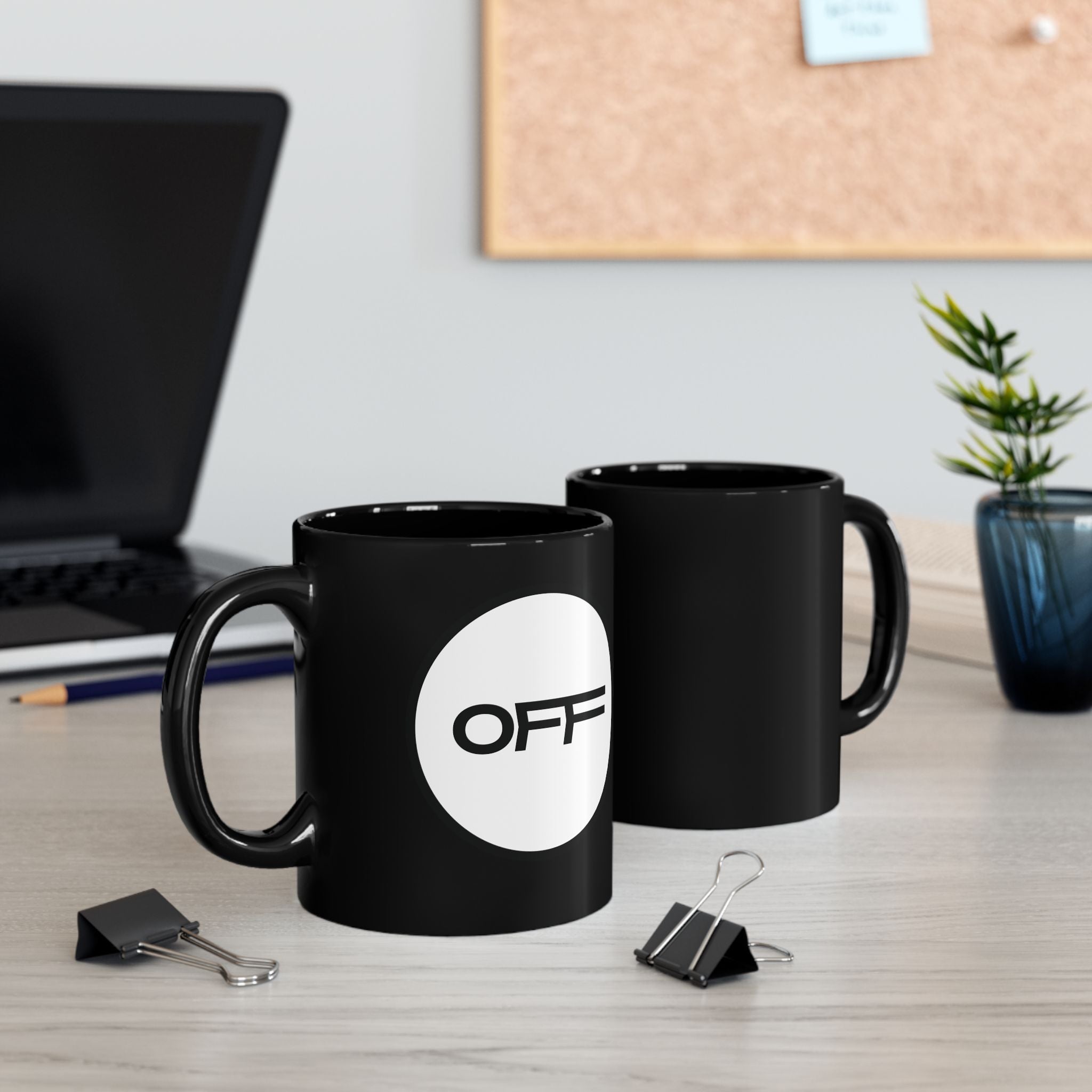 off black mug